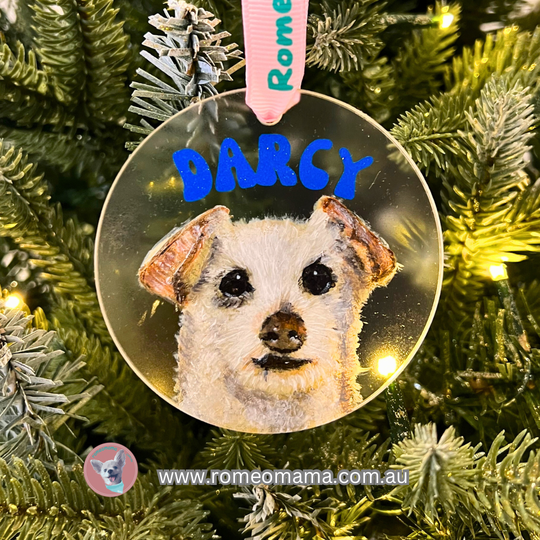 Pet Portrait Christmas Ornament Collection
