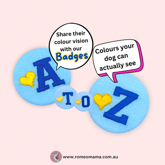 Share Your Dog's Colour Vision Initial Badges