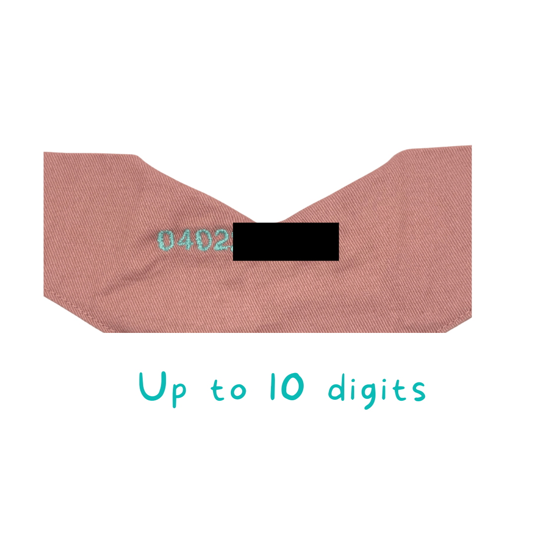 Custom Made Embroidered Cotton Bandana