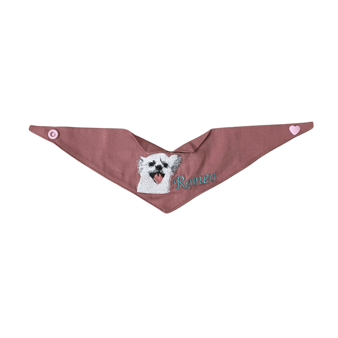 Custom Made Embroidered Cotton Bandana